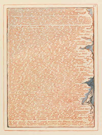 Jérusalem, Planche 43 - William Blake